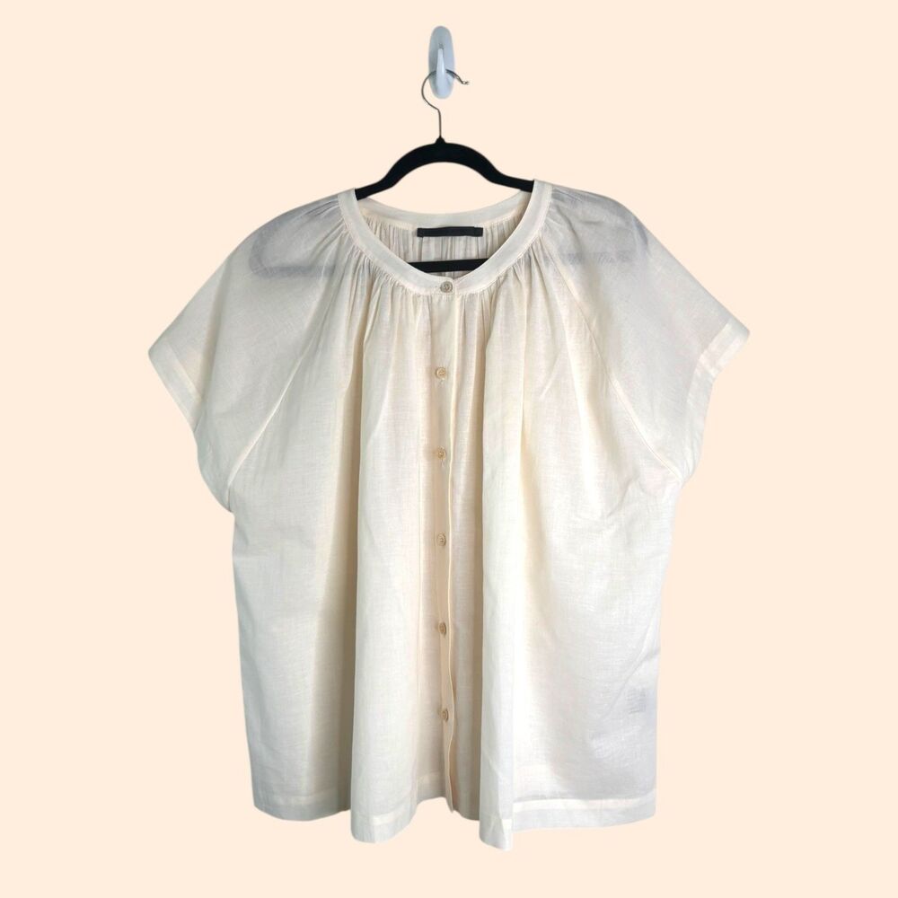 Jenni Kayne Cotton Willow Blouse Cream